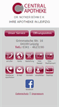 Mobile Screenshot of central-apotheke-leipzig.de